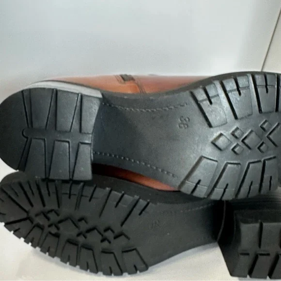 Mago Paula tall Women's Brown Leather Riding Boots - Picture 7 of 11